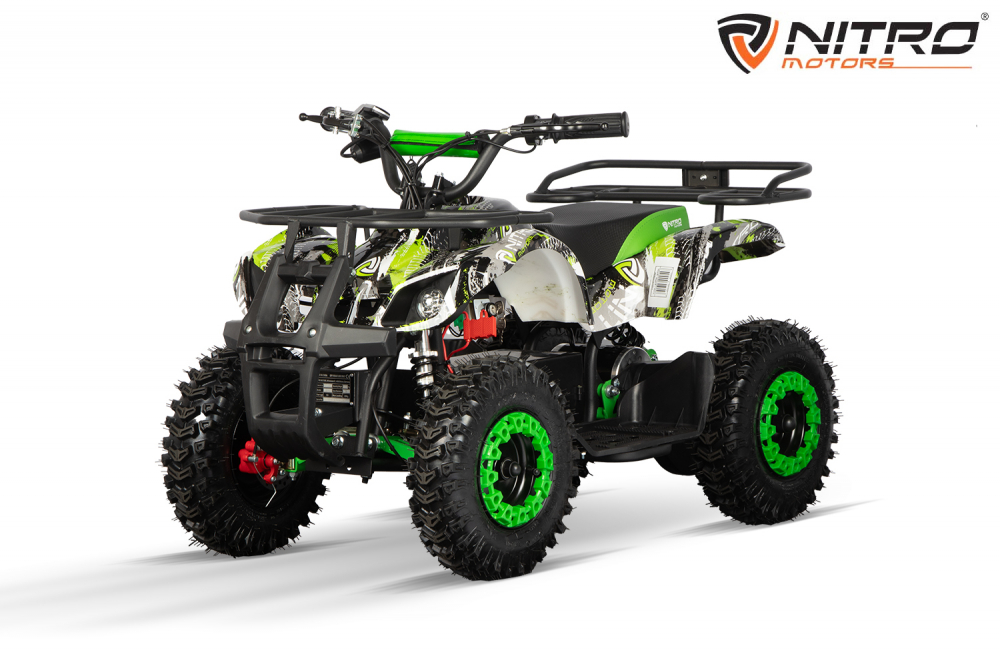 ATV electric pentru copii NITRO Torino Quad 1200W 48V snowy tyres, Green Grafiti [2]