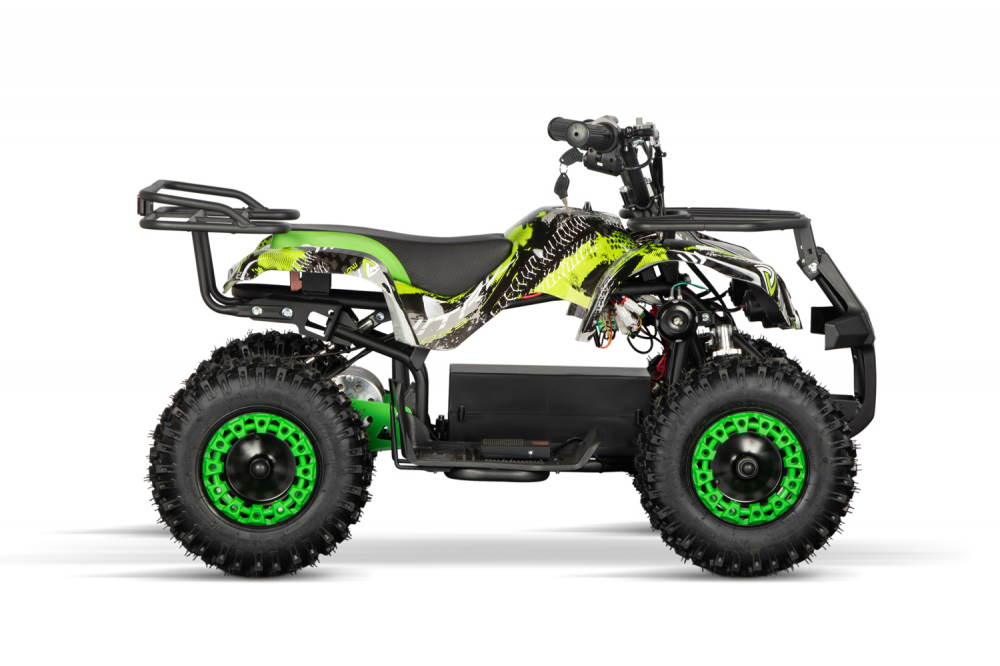 ATV electric pentru copii NITRO Torino Quad 1200W 48V snowy tyres, Green Grafiti [5]