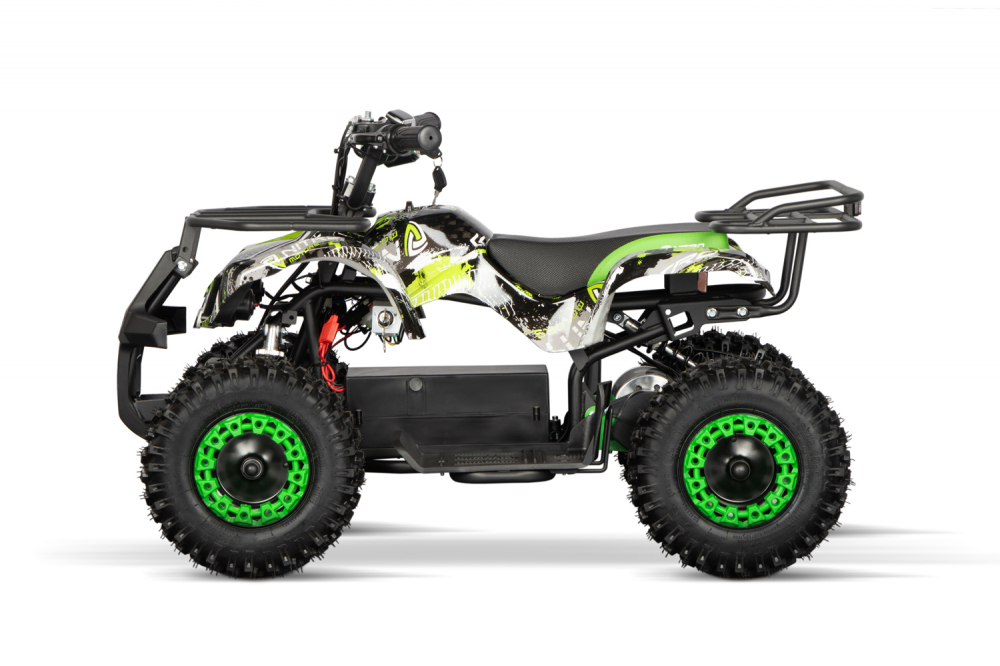 ATV electric pentru copii NITRO Torino Quad 1200W 48V snowy tyres, Green Grafiti [4]