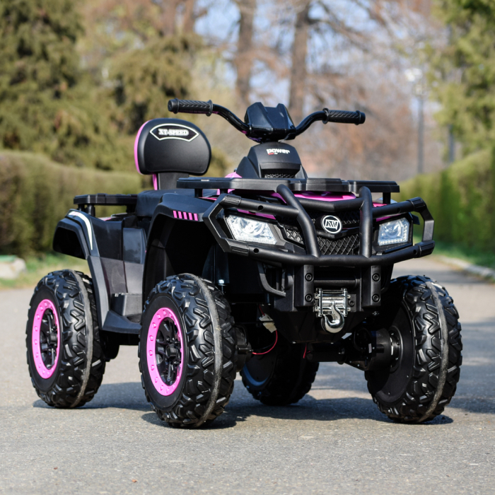 ATV electric pentru fetite Kinderauto XT-Speed 180W 24V Premium, culoare Roz [2]