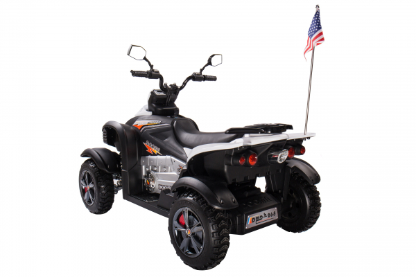 ATV Electric pentru copii Dooma BJ268A 90W 12V cu ROTI MOI #Alb [3]