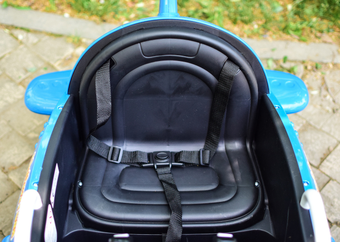 Avion electric pentru copii Eyas plane BJ20201 60W 12V, telecomanda, culoare Albastru [10]