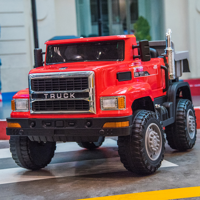 Kinderauto 4WD Truck 180W, 12V premium, culoare rosie [7]