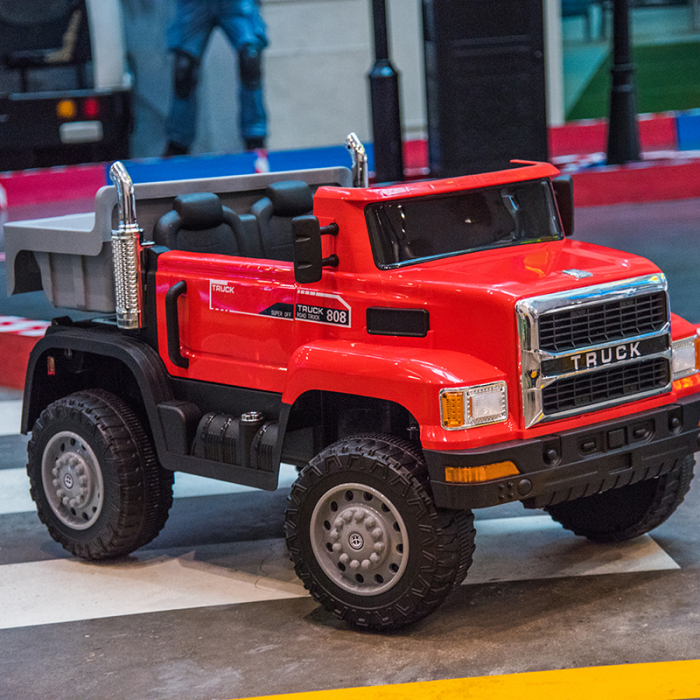 Kinderauto 4WD Truck 180W, 12V premium, culoare rosie [6]