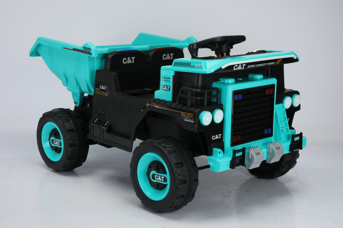 Basculanta electrica pentru 2 copii, Kinderauto BJDQ818 120W 12V 10Ah PREMIUM, culoare Turquoise [5]