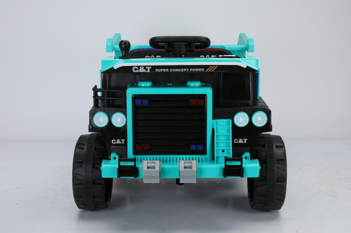 Basculanta electrica pentru 2 copii, Kinderauto BJDQ818 120W 12V 10Ah PREMIUM, culoare Turquoise [6]