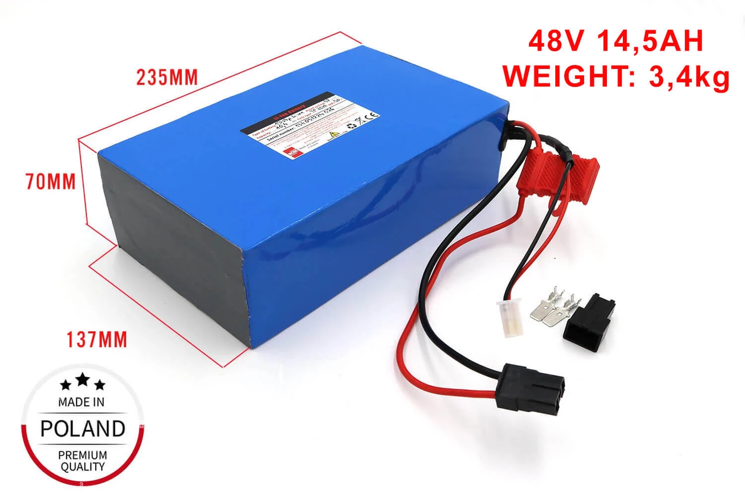Baterie 48V 14,5Ah Litiu-Ion pentru Mini Quad-uri Electrice [3]