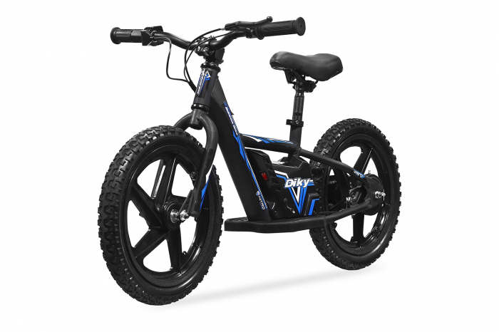 Bicicleta electrica fara pedale, Nitro Bike DIKY 180W 24V Lithium , Roti 16 inch, Albastru 180W