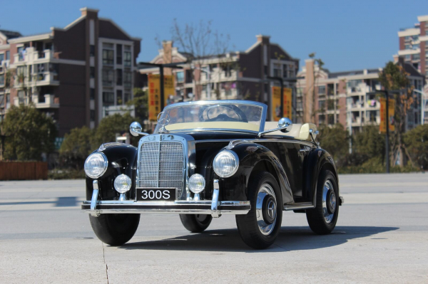 Mercedes 300S OldTimer, negru pentru copii 2-6 ani [5]