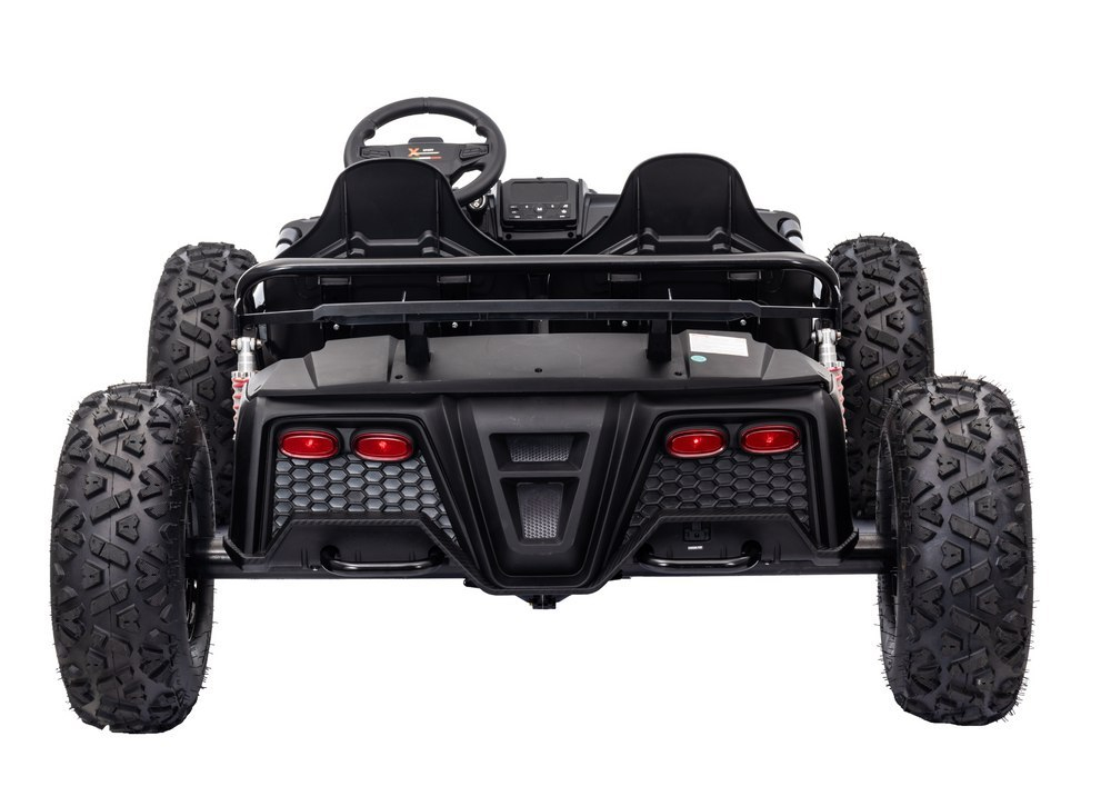 Buggy electric pentru 2 copii, Kinderauto General, 800W 48V 20Ah, roti gonflabile,  music player, negru [5]