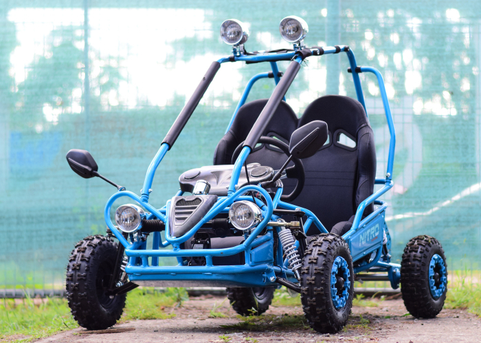 Kart electric pentru 2 copii NITRO Buggy 450W albastru [2]