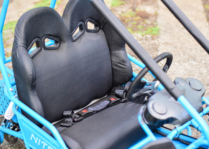 Kart electric pentru 2 copii NITRO Buggy 450W albastru [11]