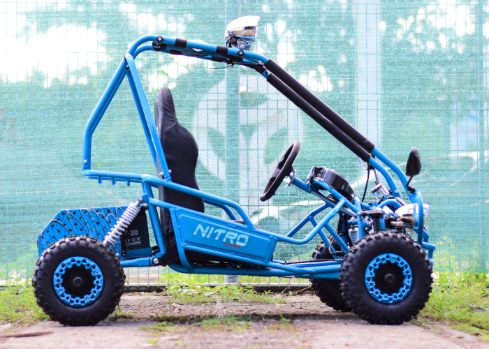 Kart electric pentru 2 copii NITRO Buggy 450W albastru [6]