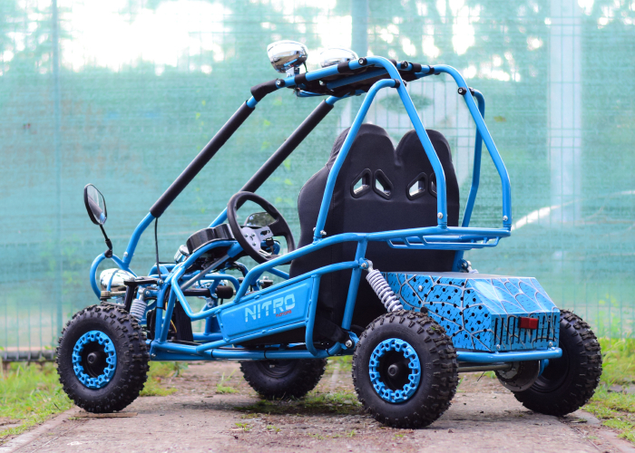 Kart electric pentru 2 copii NITRO Buggy 450W albastru [7]