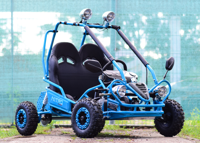 Kart electric pentru 2 copii NITRO Buggy 450W albastru [4]