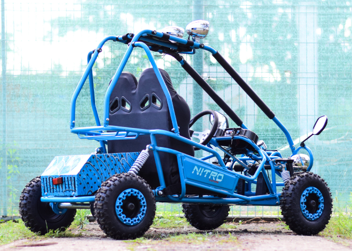 Kart electric pentru 2 copii NITRO Buggy 450W albastru [5]