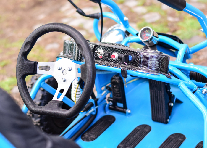 Kart electric pentru 2 copii NITRO Buggy 450W albastru [9]