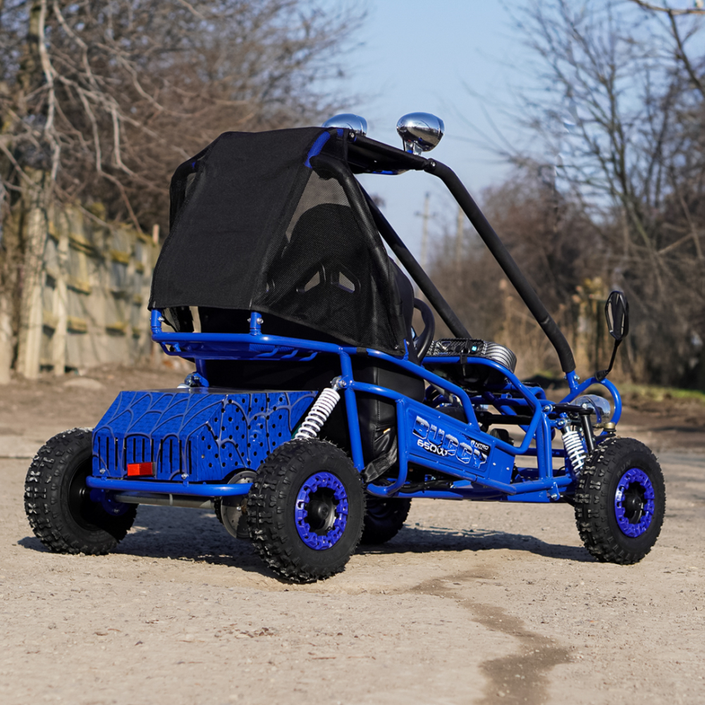 Buggy electric pentru 2 copii NITRO Gokart Hunt 650W 36V 20Ah, culoare albastra [5]