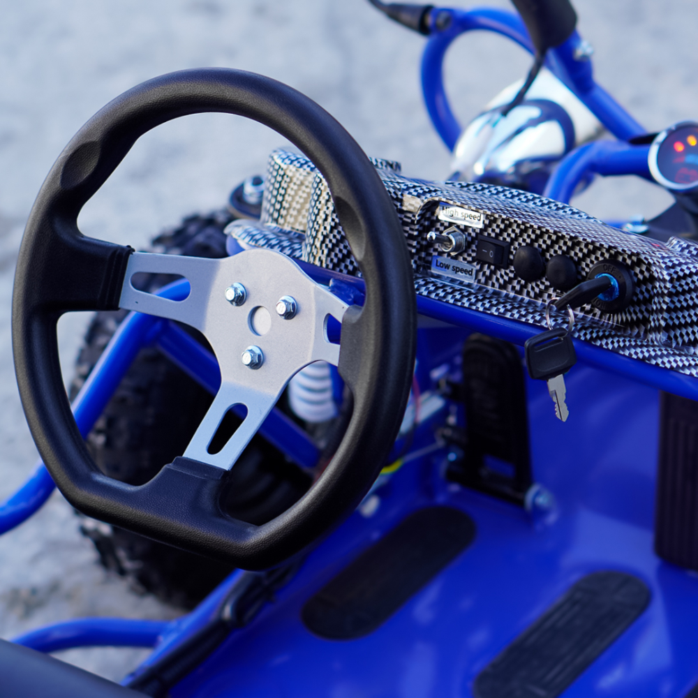 Buggy electric pentru 2 copii NITRO Gokart Hunt 650W 36V 20Ah, culoare albastra [11]