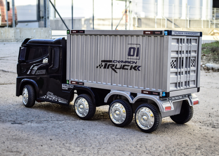 Camion electric pentru copii 2-5 ani cu semiremorca [6]