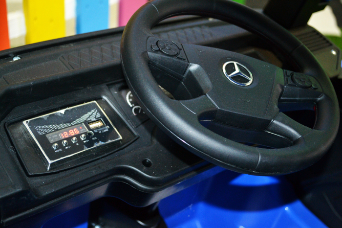 Camion electric copii Mercedes Actros albastru [13]