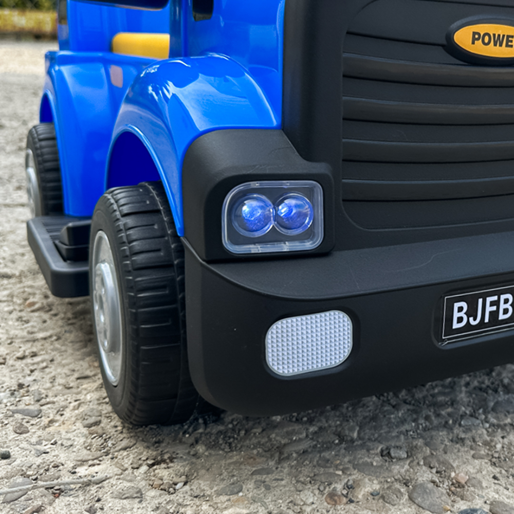 Camion electric multifunctional 2 in1 Lightning 33 pentru copii 18-36 luni,  30W 6V, culoare dark blue [19]