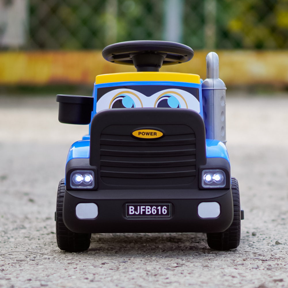 Camion electric multifunctional 2 in1 Lightning 33 pentru copii 18-36 luni,  30W 6V, culoare dark blue [3]