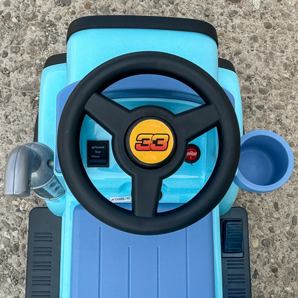 Camion electric multifunctional 2 in1 Lightning 33 pentru copii 18-36 luni,  30W 6V, culoare Light blue [16]