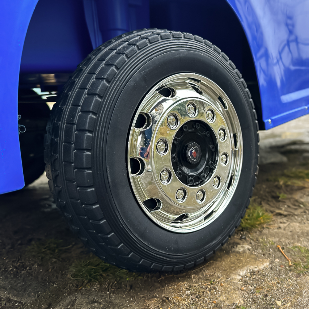 Camion electric pentru copii SCANIA R-SERIES 4x4 180W 12V 14Ah PREMIUM, culoare albastra [13]