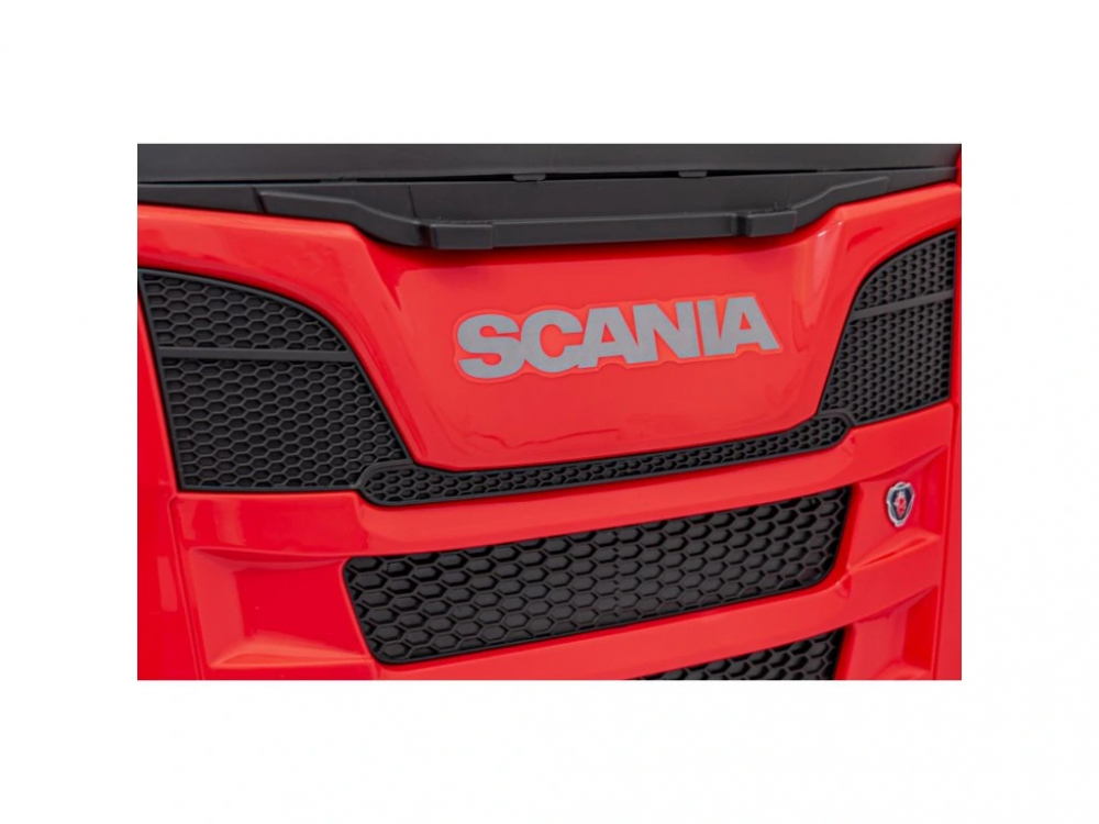 Camion electric pentru copii SCANIA R-SERIES 4x4 180W 12V 14Ah PREMIUM, rosu [22]