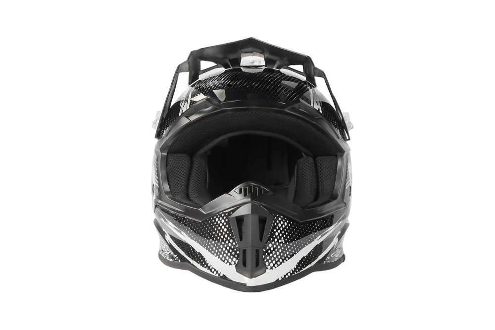 Casca de protectie pentru copii BRO Kimo Cross V2 SPORT cu ventilatie si vizor reglabil, neagra [3]