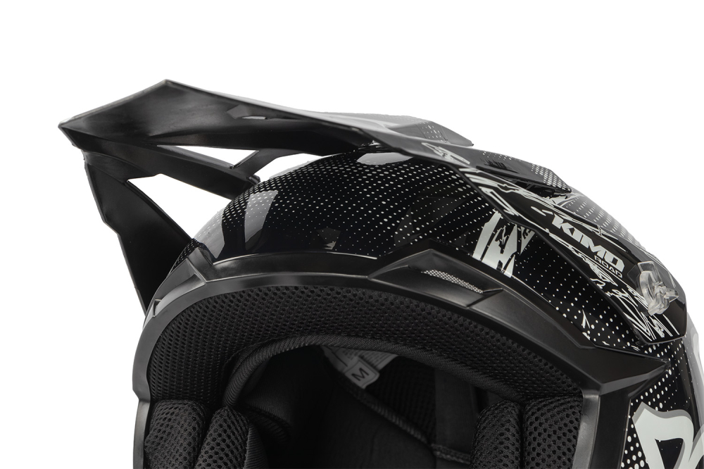 Casca de protectie pentru copii BRO Kimo Cross V2 SPORT cu ventilatie si vizor reglabil, neagra [5]