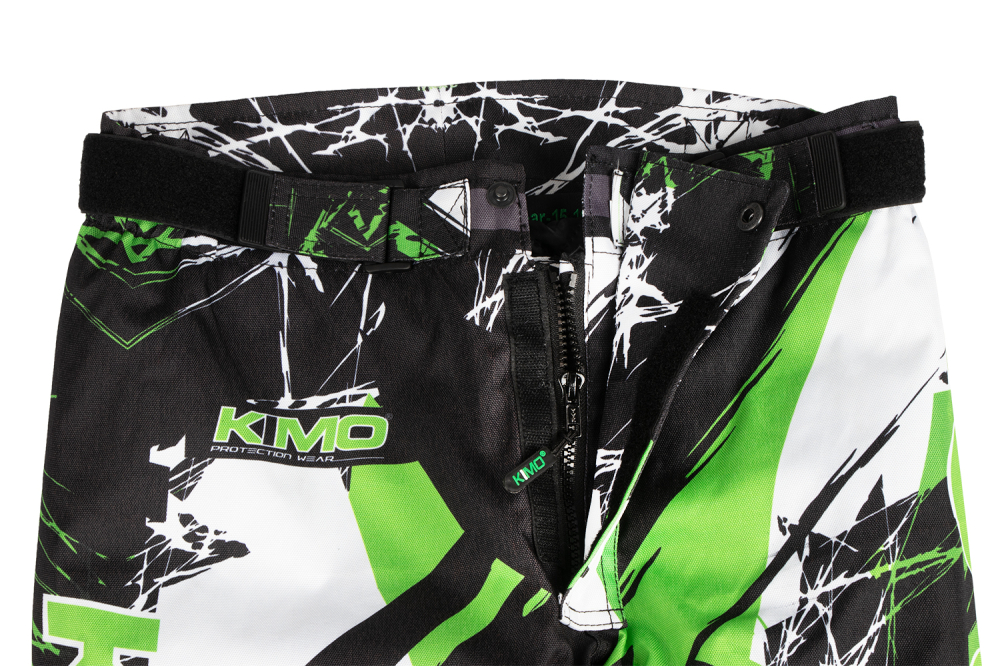 Pantaloni KIMO Kids BRO Motocross cu aparatori, ideal pentru copii pasionati de motocross, verde [3]
