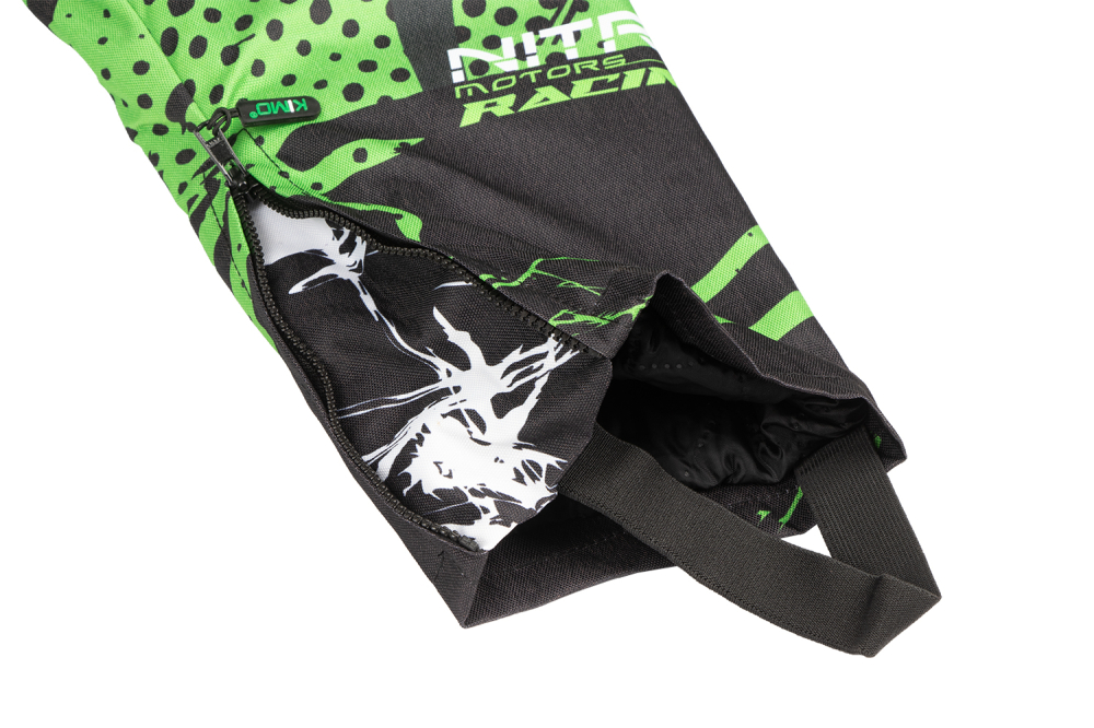 Pantaloni KIMO Kids BRO Motocross cu aparatori, ideal pentru copii pasionati de motocross, verde [4]