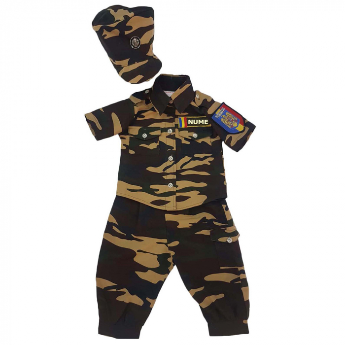 Costum de armata pentru copii 5-6 ani, camuflaj, marime 116-122 (5-6 imagine 2022 protejamcopilaria.ro