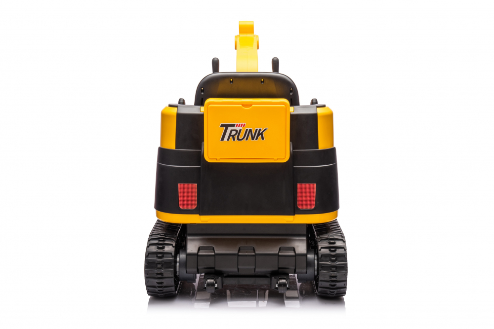 Excavator electric pentru copii Kinderauto X7, 110W, 12V-12Ah, scaun tapitat, telecomanda, galben [22]