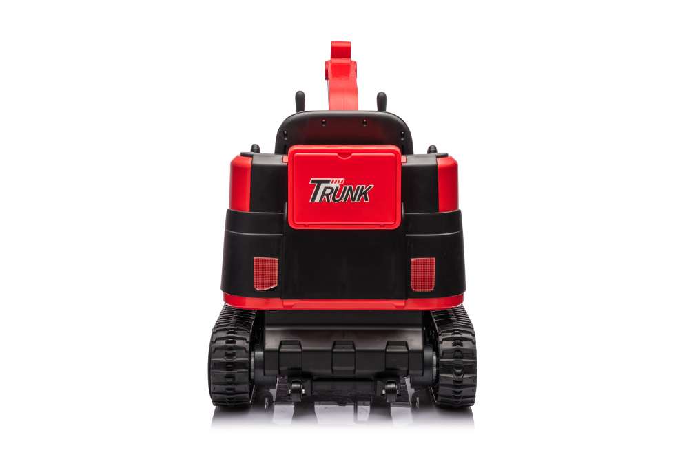 Excavator electric pentru copii Kinderauto X7, 110W, 12V-12Ah, scaun tapitat, telecomanda, echipare Premium, rosu [10]