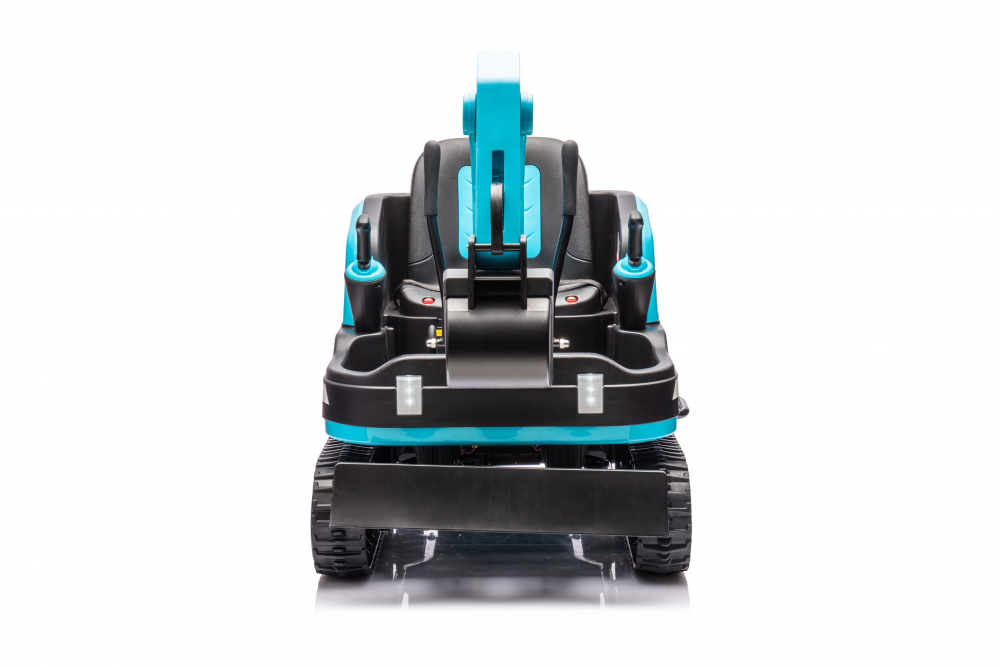 Excavator electric pentru copii Kinderauto X7, 110W, 12V-12Ah, scaun tapitat, telecomanda, Premium, albastru [2]