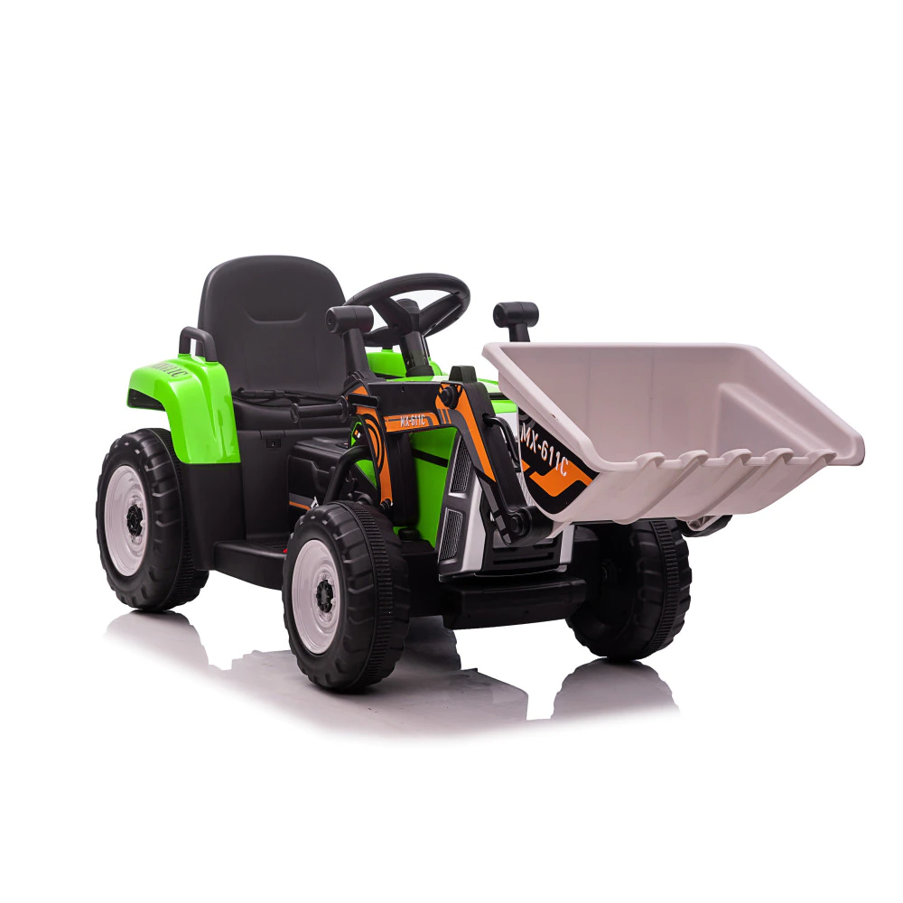 Excavator electric copii  BJ611C, 60W, 12V, verde [9]