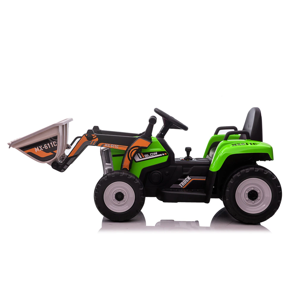 Excavator electric copii  BJ611C, 60W, 12V, verde [8]