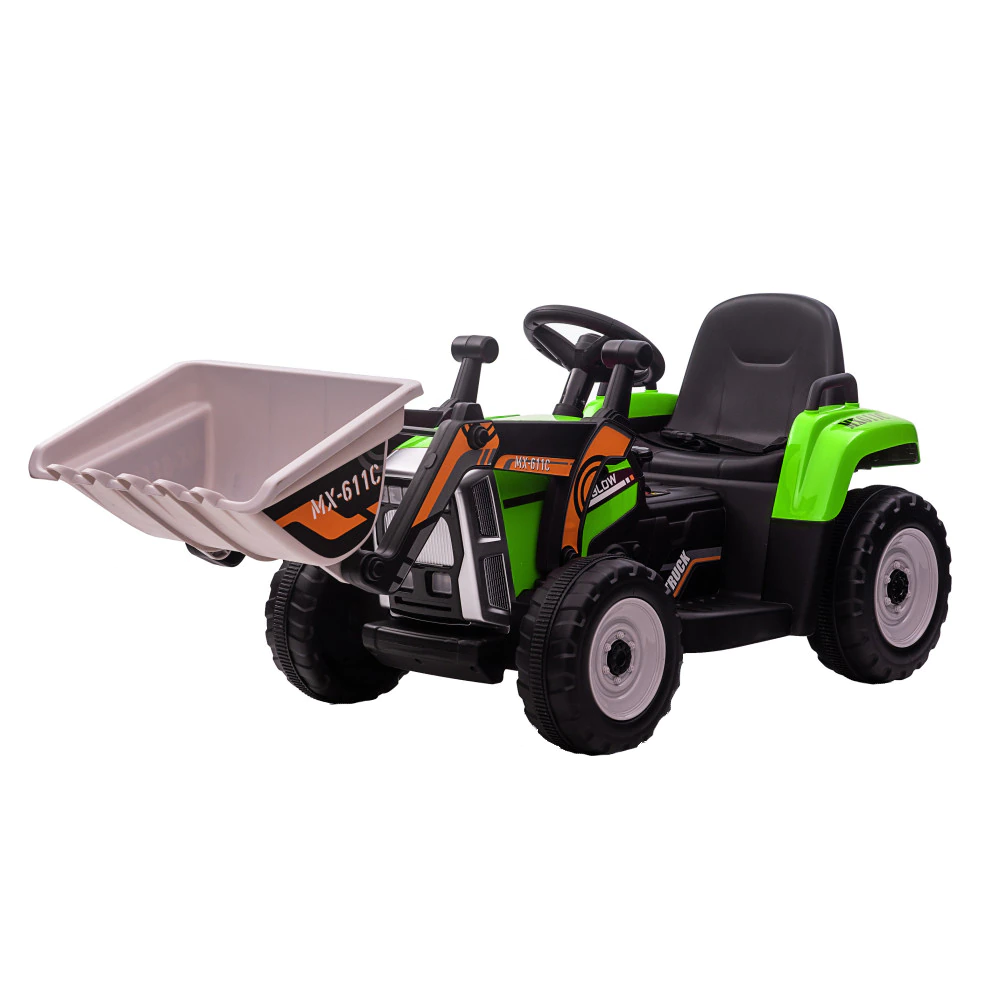 Excavator electric copii  BJ611C, 60W, 12V, verde [11]