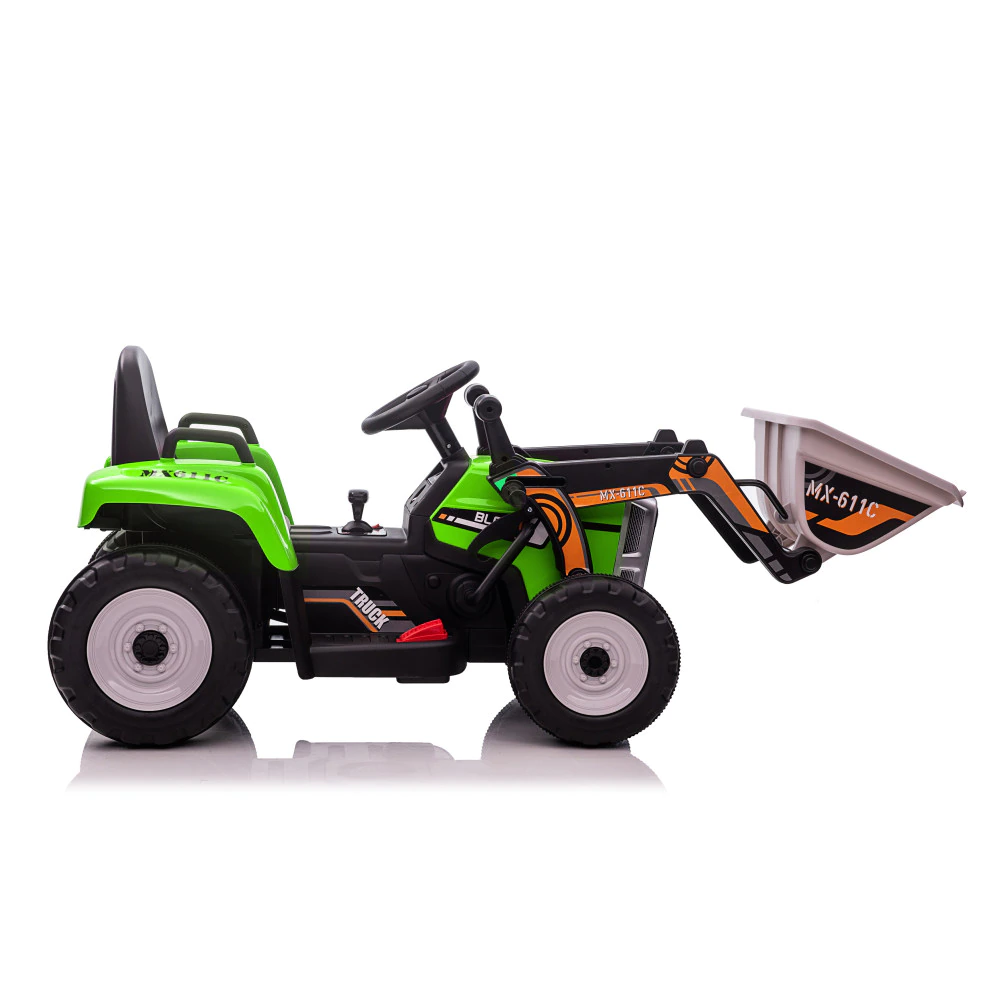 Excavator electric copii  BJ611C, 60W, 12V, verde [7]