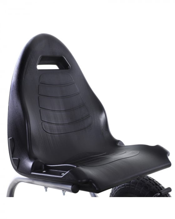 GO Kart cu pedale, 6-15 ani, Kinderauto F8-3, roti Gonflabile 6 inch, culoare Albastru [19]