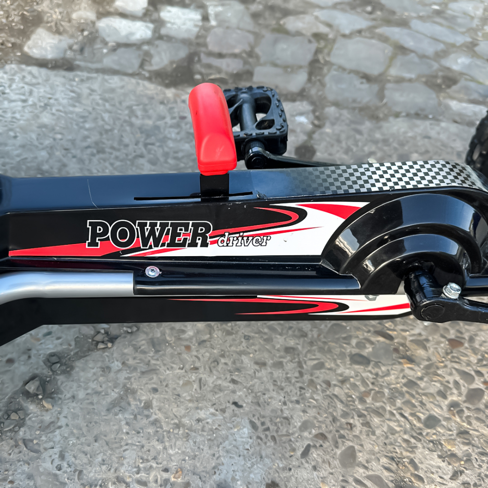 GO Kart cu pedale, 6-15 ani, Kinderauto F8-3, roti Gonflabile 6 inch, culoare Albastru [16]