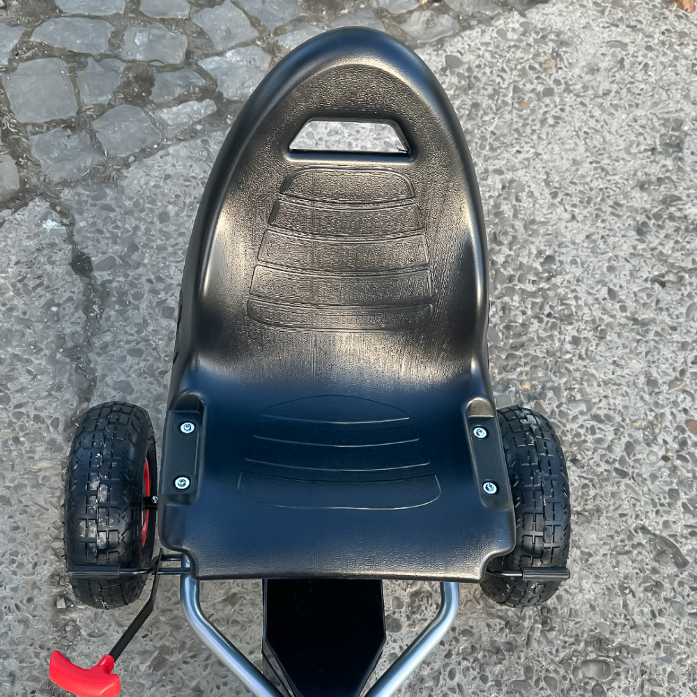 GO Kart cu pedale, 6-15 ani, Kinderauto F8-3, roti Gonflabile 6 inch, culoare Albastru [14]