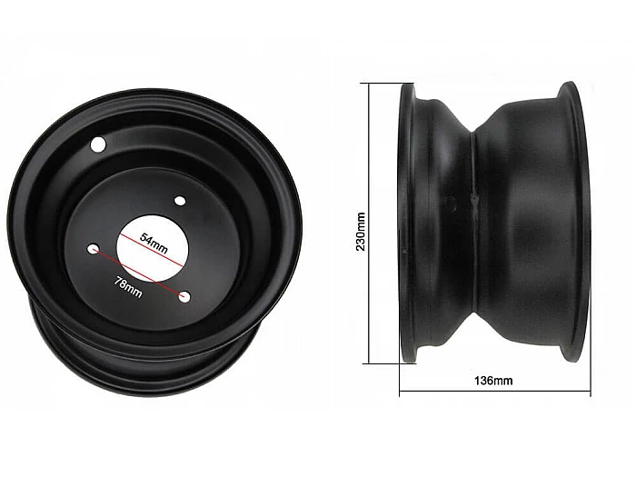 Janta fata de 8 inch pentru 110cc, 125cc, Quad electric [2]