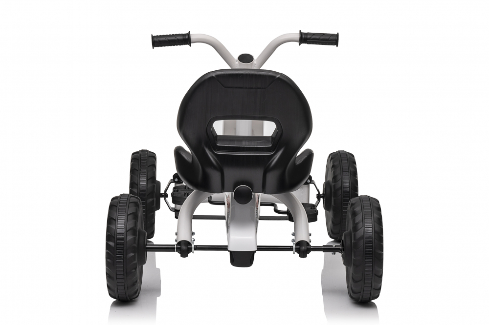 Kart cu pedale, pentru copii 2-6 ani, Kinderauto ARCING, culoare alba [5]