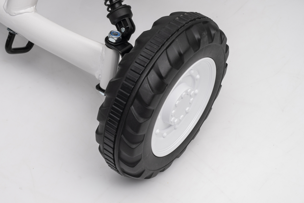 Kart cu pedale, pentru copii 2-6 ani, Kinderauto ARCING, culoare alba [9]