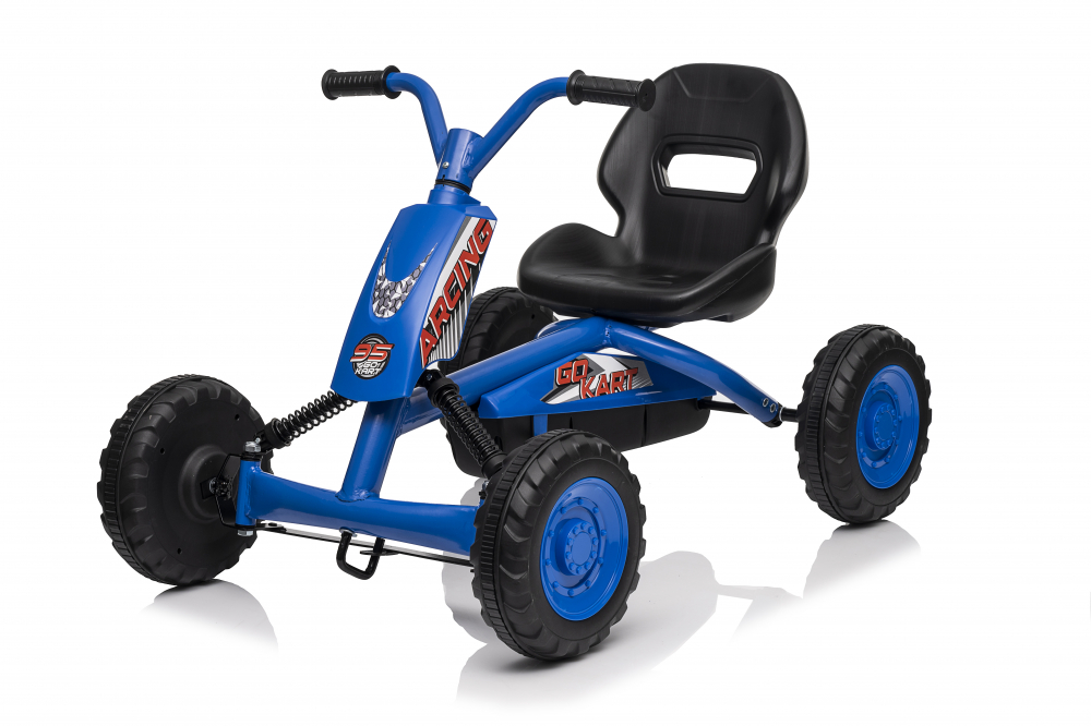 Kart cu pedale, pentru copii 2-6 ani, Kinderauto ARCING, culoare albastra [1]