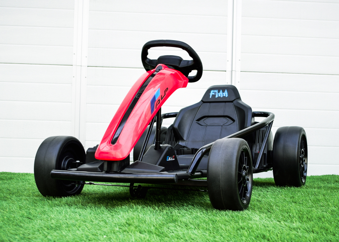 Go Kart electric pentru copii, 500W, roti moi, rosu [3]